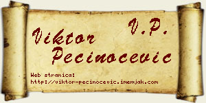 Viktor Pečinoćević vizit kartica